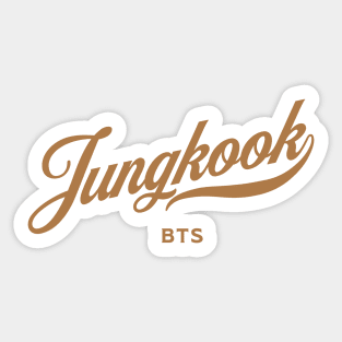 BTS Jungkook baseball sport typography Sticker